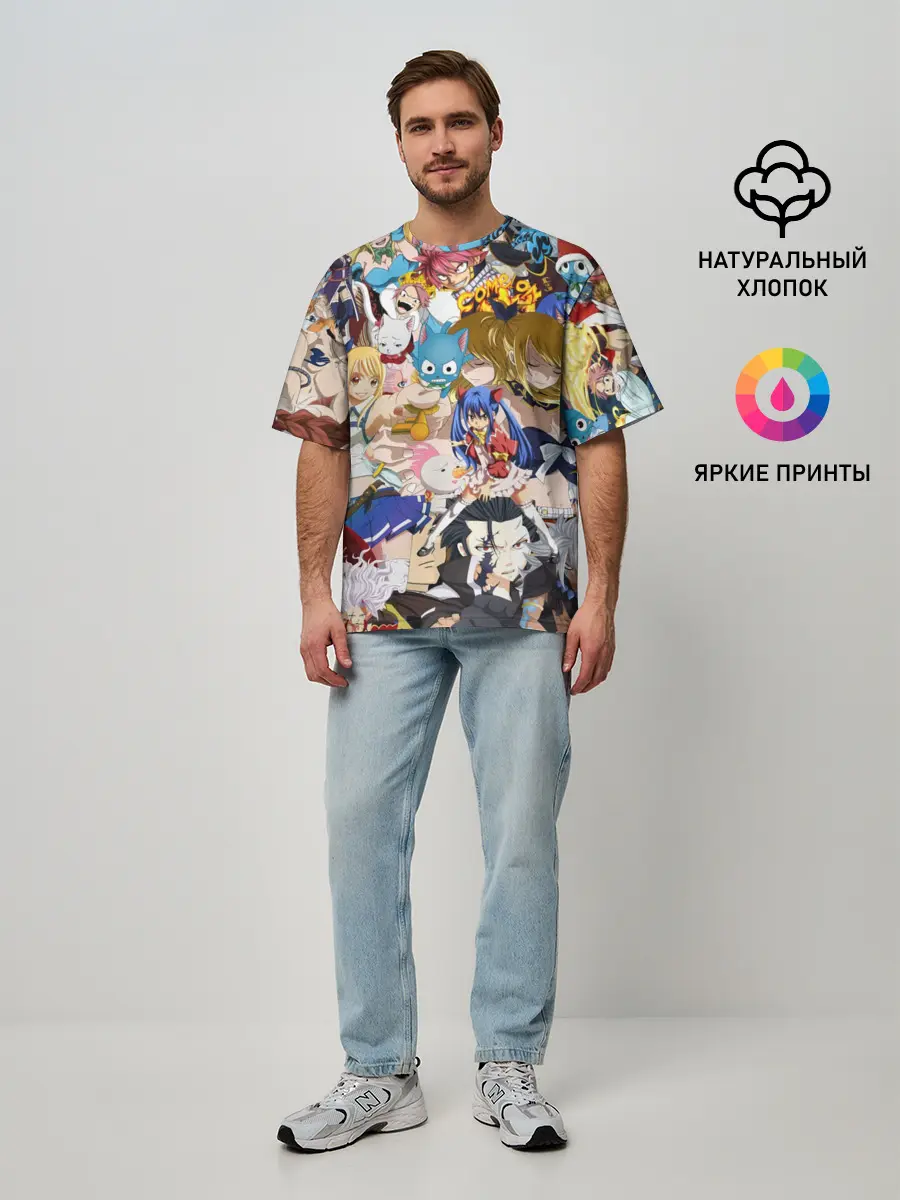 Мужская футболка оверсайз / FairyTail