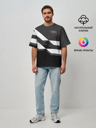 Мужская футболка оверсайз / AUDI SPORT