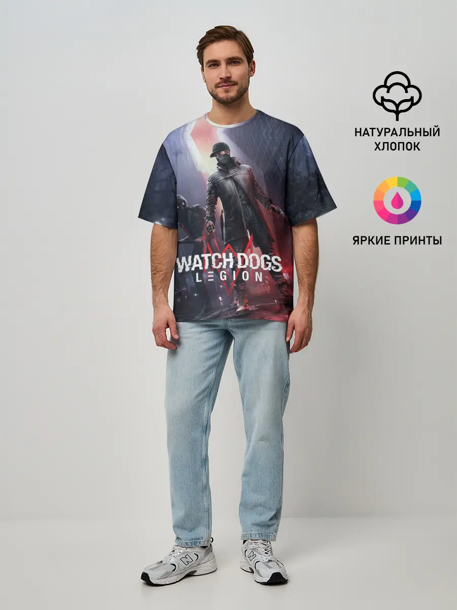 Мужская футболка оверсайз / Эйден Пирс и Ренч Легион