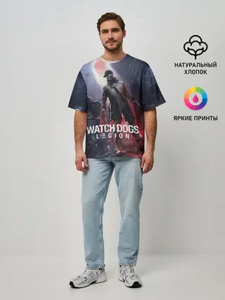 Мужская футболка оверсайз / Эйден Пирс и Ренч Легион