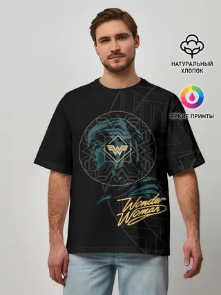 Мужская футболка оверсайз / Wonder Woman