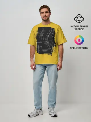 Мужская футболка оверсайз / Recurve bow