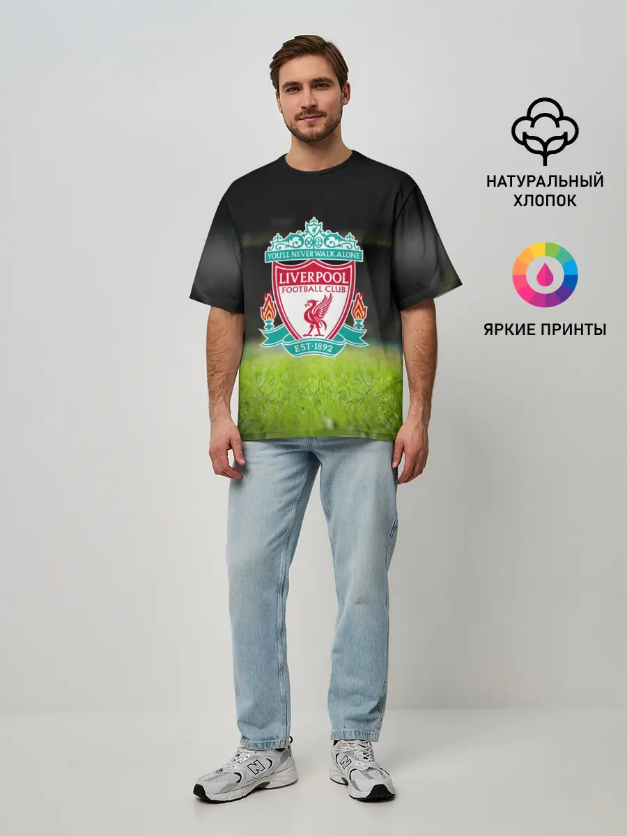 Мужская футболка оверсайз / LIVERPOOL