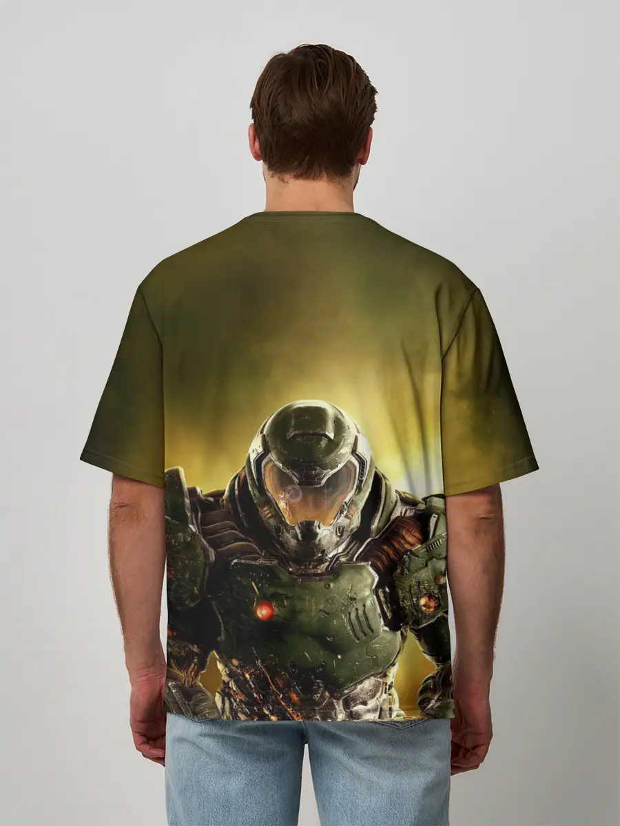 Мужская футболка оверсайз / DOOM