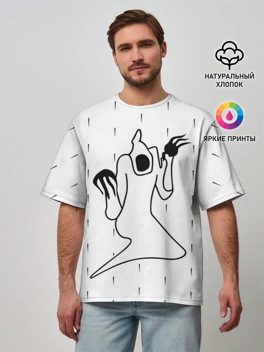 Мужская футболка оверсайз / KIZARU - Karmageddon