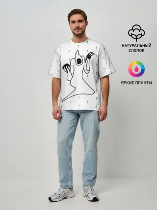 Мужская футболка оверсайз / KIZARU - Karmageddon