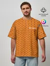 Мужская футболка оверсайз / ORANGE ROPE HALLOWEEN