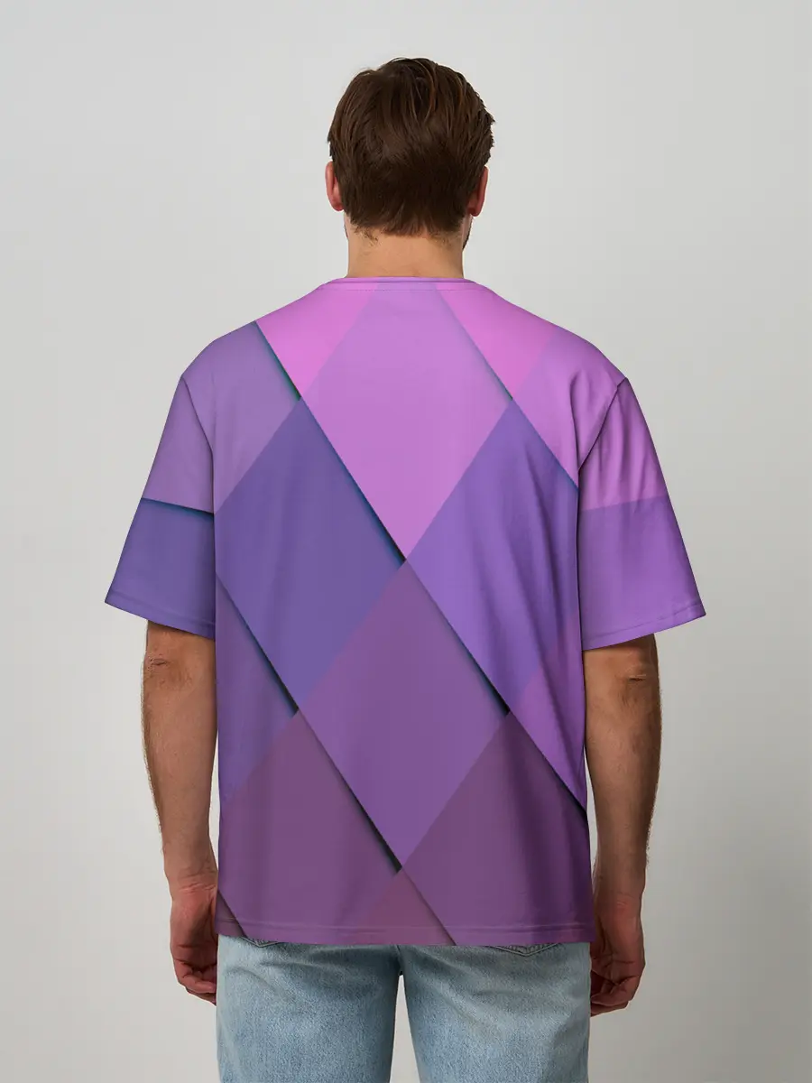 Мужская футболка оверсайз / Спортивный ромб