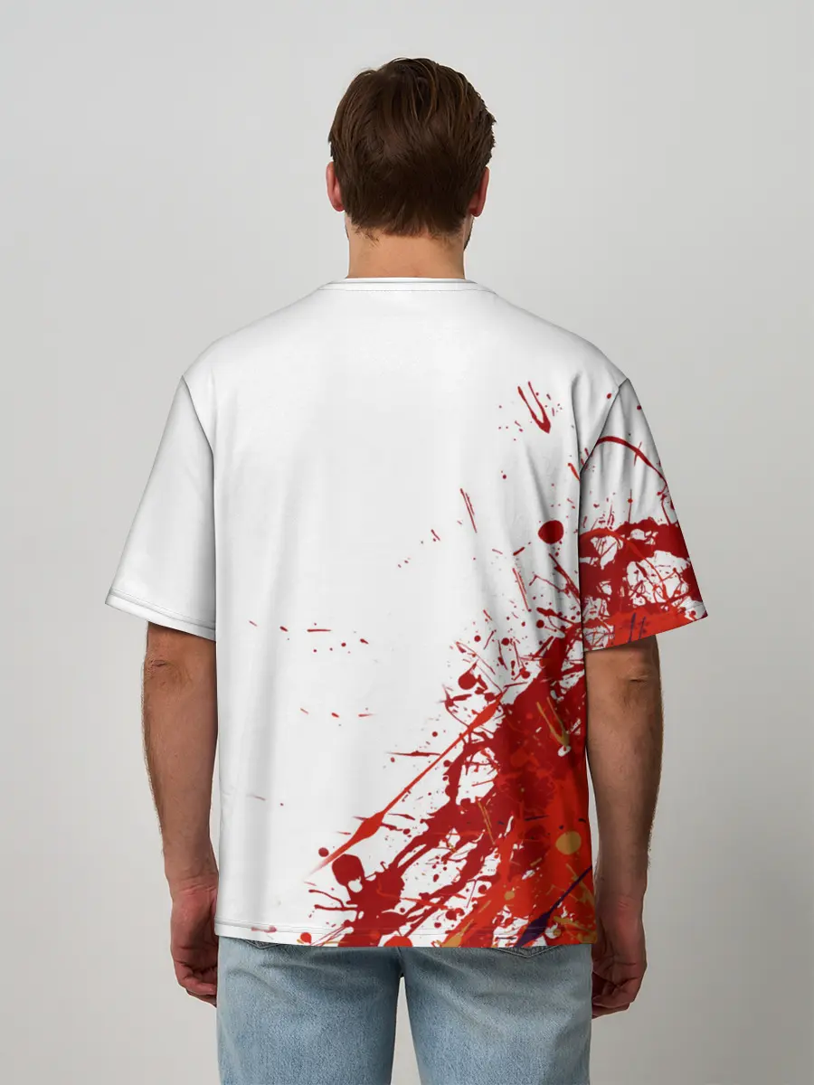 Мужская футболка оверсайз / CHICAGO BULLS [9]