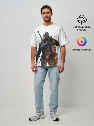 Мужская футболка оверсайз / The Witcher