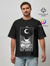 Мужская футболка оверсайз / The Coffee. Occult