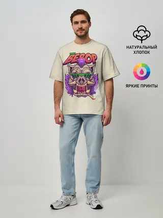 Мужская футболка оверсайз / Злой Бибоп