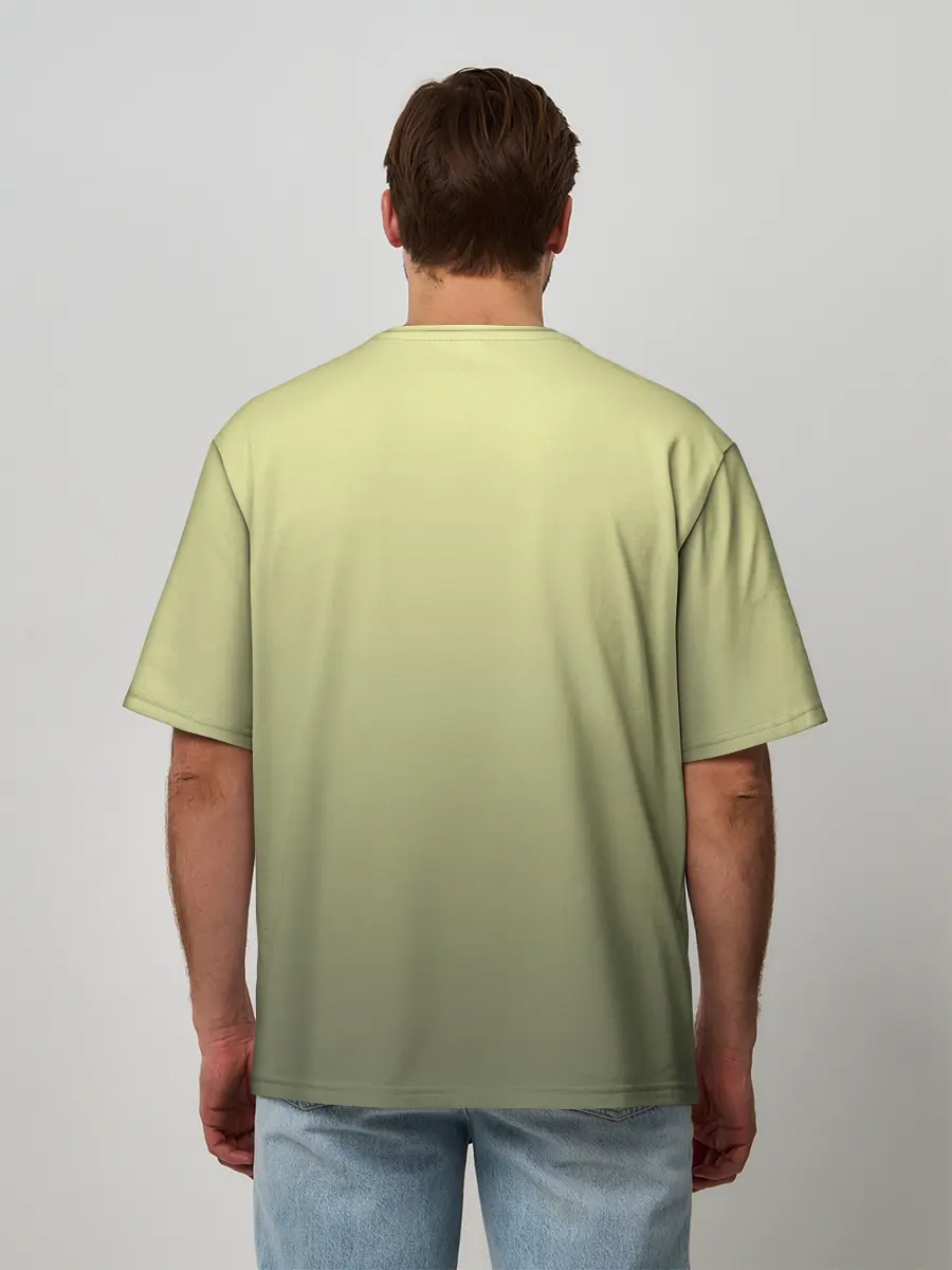 Мужская футболка оверсайз / лесной волшебник акварель