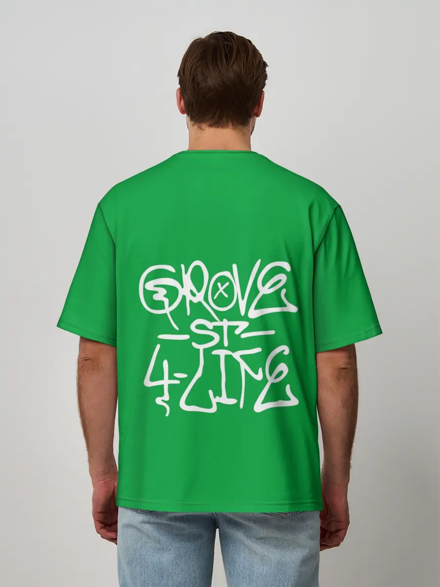 Мужская футболка оверсайз / Грув стрит