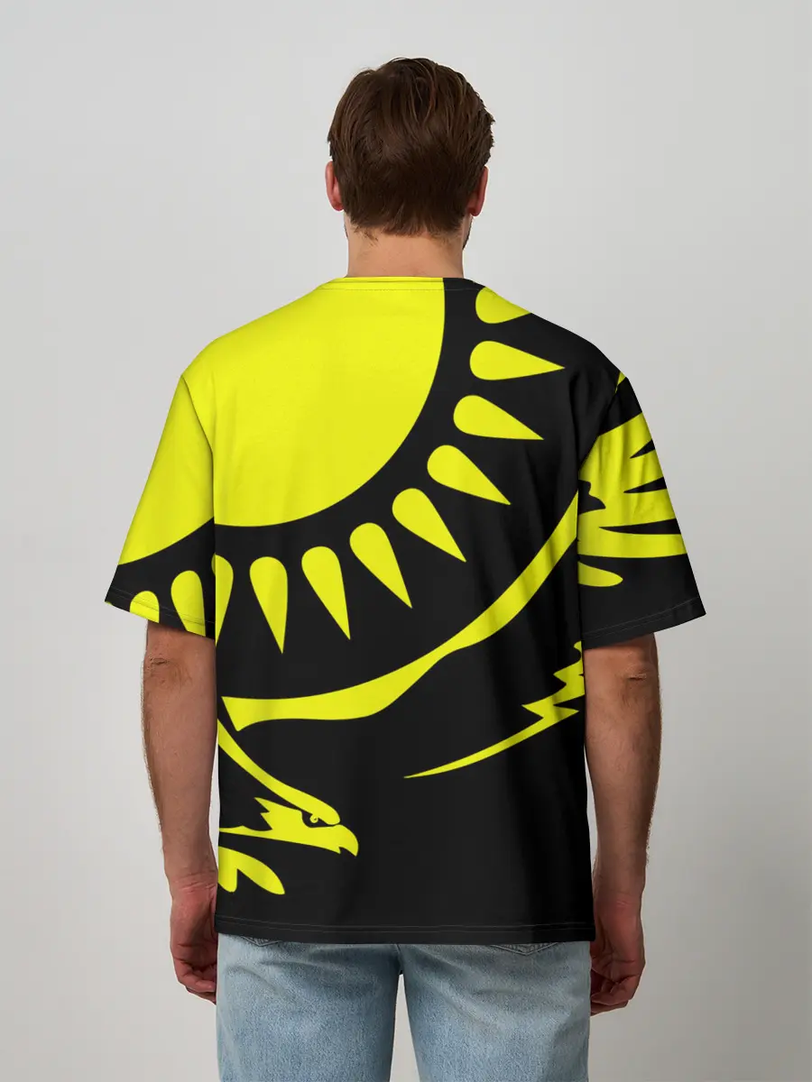 Мужская футболка оверсайз / Kazakhstan