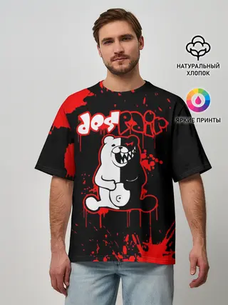 Мужская футболка оверсайз / MONOKUMA Despair