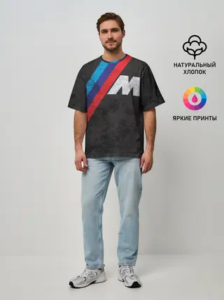Мужская футболка оверсайз / BMW