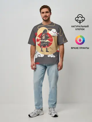 Мужская футболка оверсайз / Ниндзя. Япония