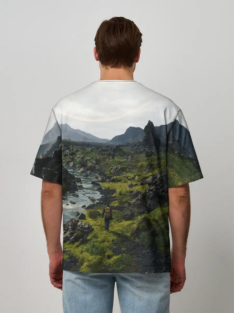 Мужская футболка оверсайз / Death Stranding