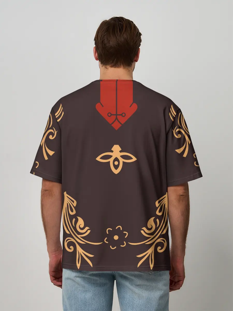 Мужская футболка оверсайз / Hu Tao | ГЕНШИН