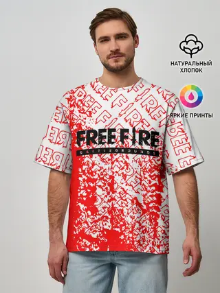 Мужская футболка оверсайз / День Booyah | Garena Free Fire.