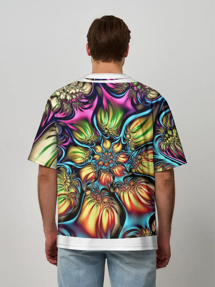 Мужская футболка оверсайз / Абстракция