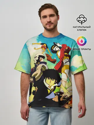 Мужская футболка оверсайз / Cowboy Bebop All