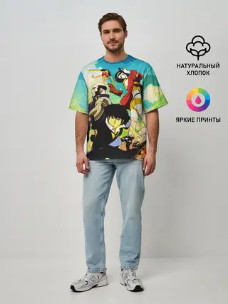 Мужская футболка оверсайз / Cowboy Bebop All