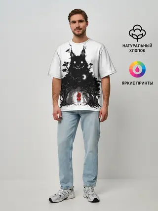 Мужская футболка оверсайз / Красная шапочка