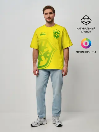 Мужская футболка оверсайз / Бразилия