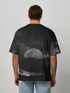 Мужская футболка оверсайз / Луна
