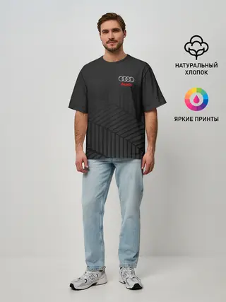 Мужская футболка оверсайз / AUDI SPORT