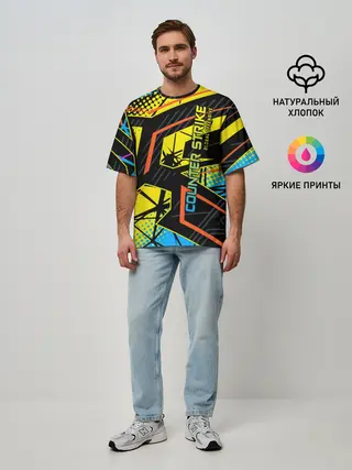 Мужская футболка оверсайз / Counter-Strike