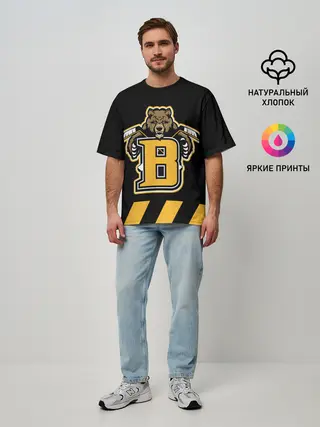 Мужская футболка оверсайз / BOSTON BRUINS