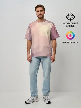 Мужская футболка оверсайз / Пикси кристаллы