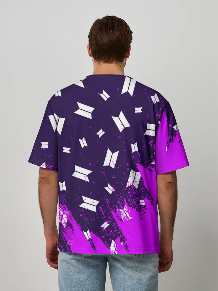 Мужская футболка оверсайз / BTS / БТС