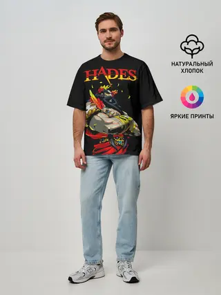 Мужская футболка оверсайз / Hades
