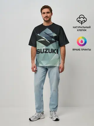 Мужская футболка оверсайз / SUZUKI