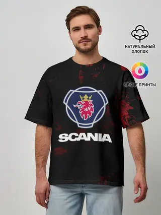 Мужская футболка оверсайз / Scania