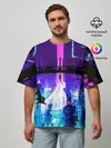 Мужская футболка оверсайз / CYBERPUNK