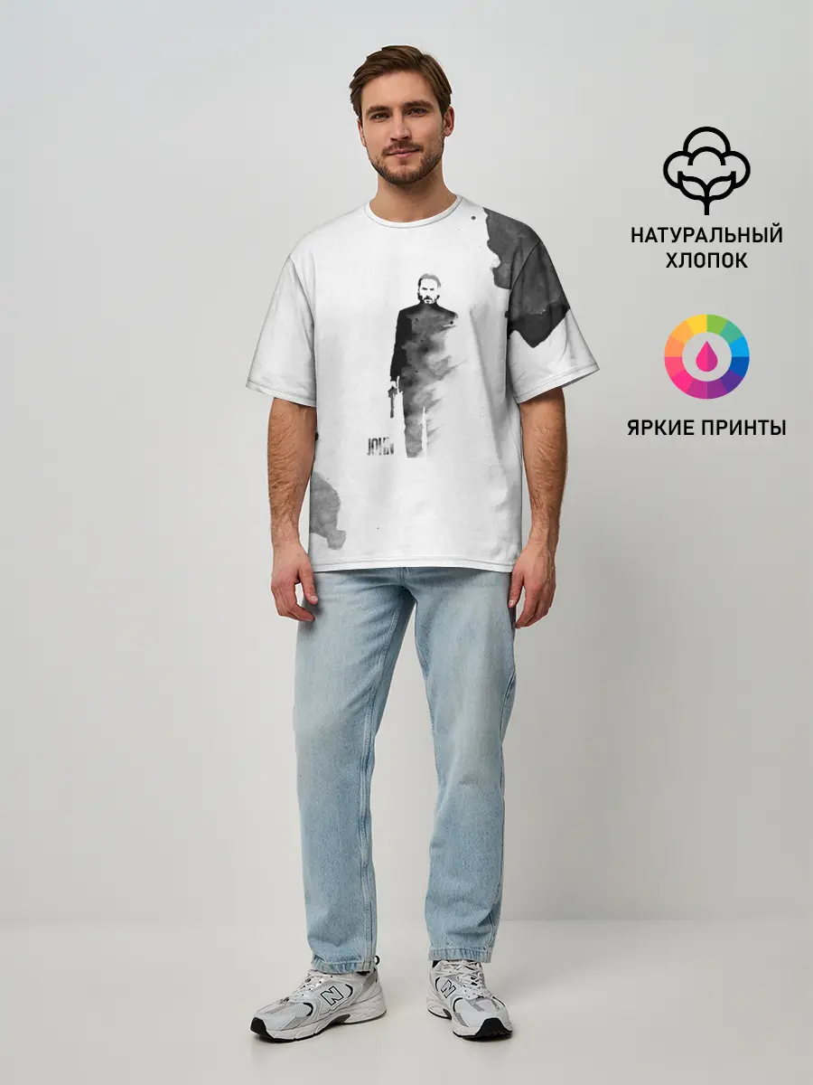 Мужская футболка оверсайз / Джон Уик