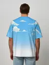 Мужская футболка оверсайз / Летнее небо