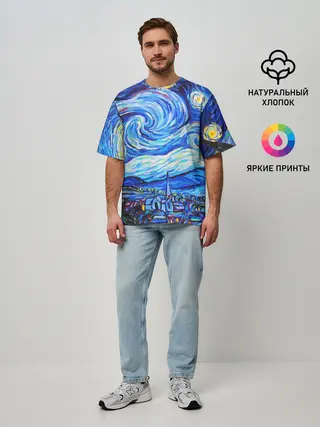 Мужская футболка оверсайз / ВАНГОГ
