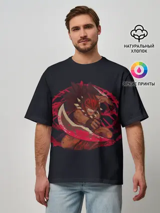 Мужская футболка оверсайз / Бладсикер | Dota 2