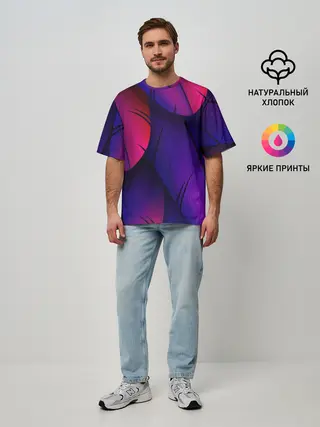 Мужская футболка оверсайз / Tropics