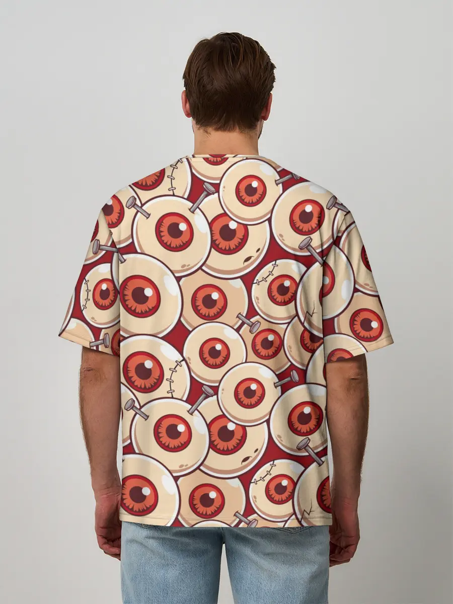 Мужская футболка оверсайз / Zombie Глаза