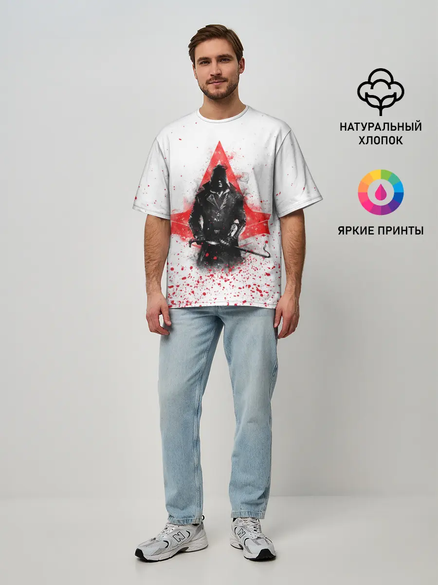 Мужская футболка оверсайз / ASSASSINS CREED