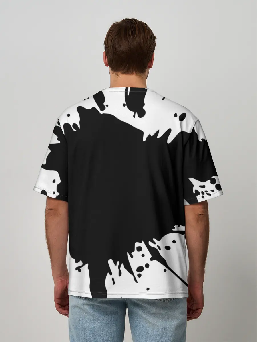 Мужская футболка оверсайз / Ну что, страшно?