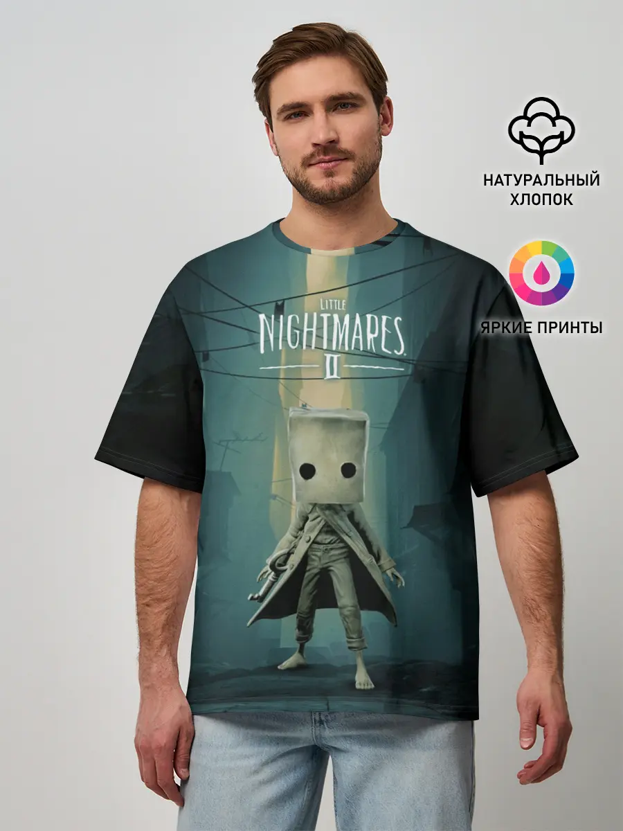 Мужская футболка оверсайз / Little Nightmares
