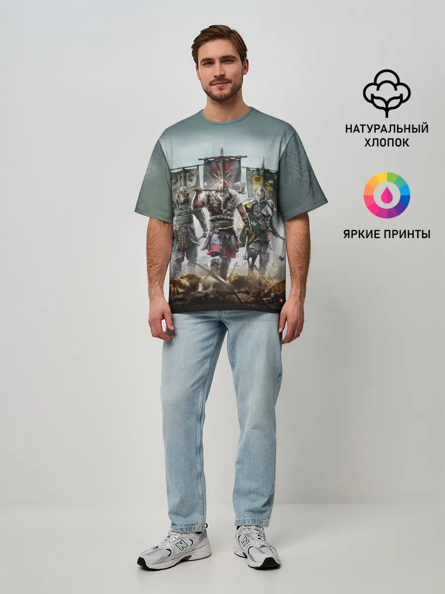 Мужская футболка оверсайз / For Honor